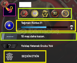 NADİR ! 5 MADALYA 50 WİN 167 SAAT SEÇKİN HESAP