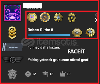 NADIR 6 MADALYA / 1037 SAAT / PRİME / FACEİT NADIR 6 MADALYA / 1037 SAAT / PRİME / FACEİT