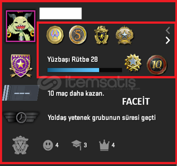 NADIR 6 MADALYA / 762 SAAT / PRİME / FACEİT NADIR 6 MADALYA / 762 SAAT / PRİME / FACEİT