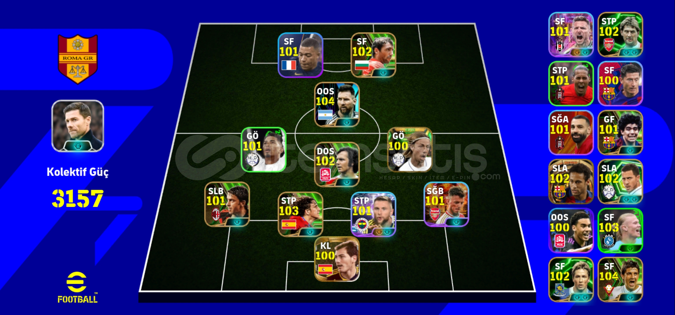 NADİR OYUNCULU PES HESABI NADİR OYUNCULU PES HESABI