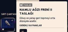 NAMLU AĞZI FRENİ 2 TASLAĞI - BLUEPRINT