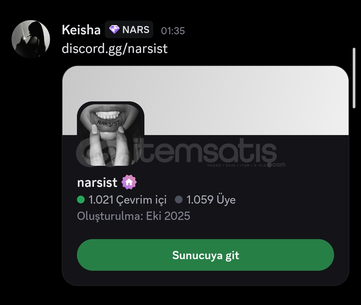 /narsist URL (taç verilecek)