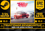 Need for Speed Payback + Garanti 7/24 Destek