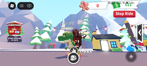 Neon Fly Ride T-rex (adopt me)