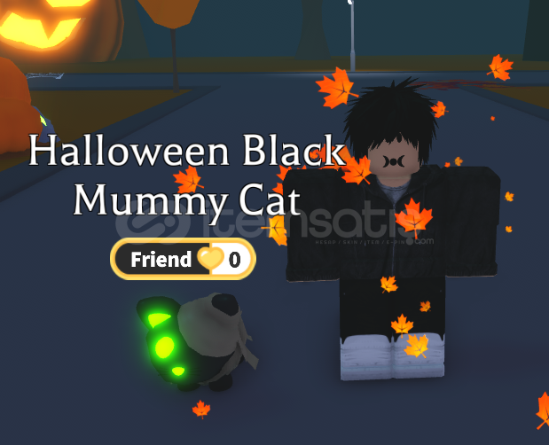 Neon Halloween Black Mummy Cat Neon Halloween Black Mummy Cat