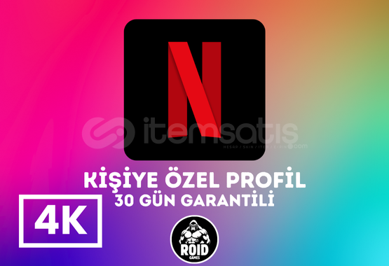 Netflix 4K UHD 1 Ay | Kişiye Özel Profil  Netflix 4K UHD 1 Ay | Kişiye Özel Profil