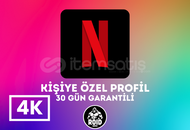 Netflix 4K UHD 1 Ay | Kişiye Özel Profil