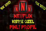 ⭐NETFLİX 4K UHD KİŞİYE ÖZEL HESAP⭐