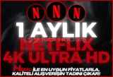 ⭐Netflix 4K ULTRA HD 1 Aylık |✅Garantili Hesap