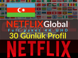 NETFLİX GLOBAL Azerbaycan UHD 1 Aylık 4K