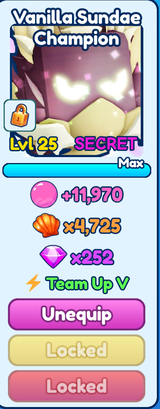 NEW SECRET MYTHIC VANILLA SUNDAE CHAMPION BGSI