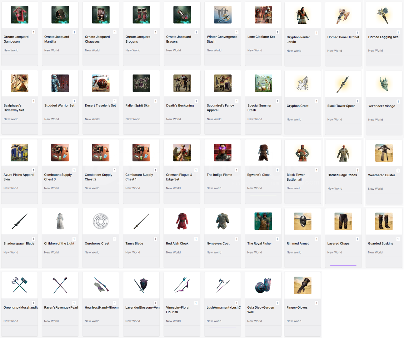 New World Twitch Drop | Full Set, Full Skin New World Twitch Drop | Full Set, Full Skin