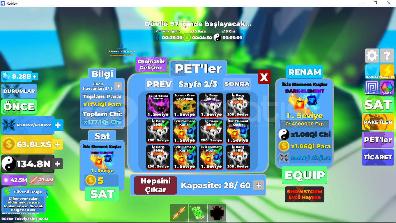 NİNJA LEGENDS(roblox) uygun 534 Qa pet NİNJA LEGENDS(roblox) uygun 534 Qa pet