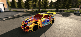 Nissan 350z hard çizimli araç / polis donanımı