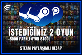 İstediğiniz 2 Oyun + Garanti Sınırsız Destek