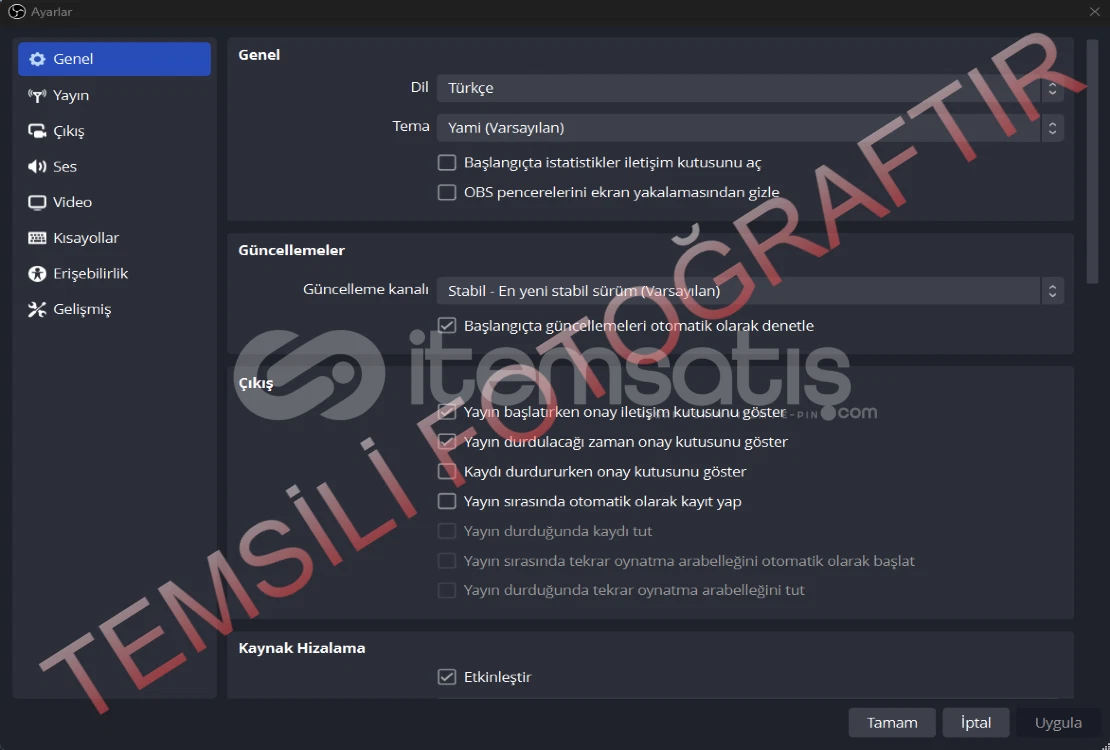 OBS Yayın & Kayıt Paketi – Tek Paket Hazır OBS Yayın & Kayıt Paketi – Tek Paket Hazır