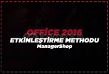 OFFİCE 2016 ETKİNLEŞTİRME