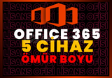 Office 365 Orjinal - 5 Cihaz - Kişisel