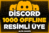 ⭐️[OFFLİNE] Discord 1000 Üye RESİMLİ