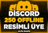⭐️[OFFLİNE] Discord 250 Üye RESİMLİ