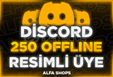 ⭐️[OFFLINE] Discord 250 Üye RESİMLİ