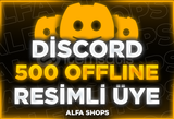 ⭐️[OFFLİNE] Discord 500 Üye RESİMLİ