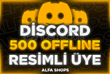 ⭐️[OFFLINE] Discord 500 Üye RESİMLİ