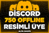 ⭐️[OFFLİNE] Discord 750 Üye RESİMLİ