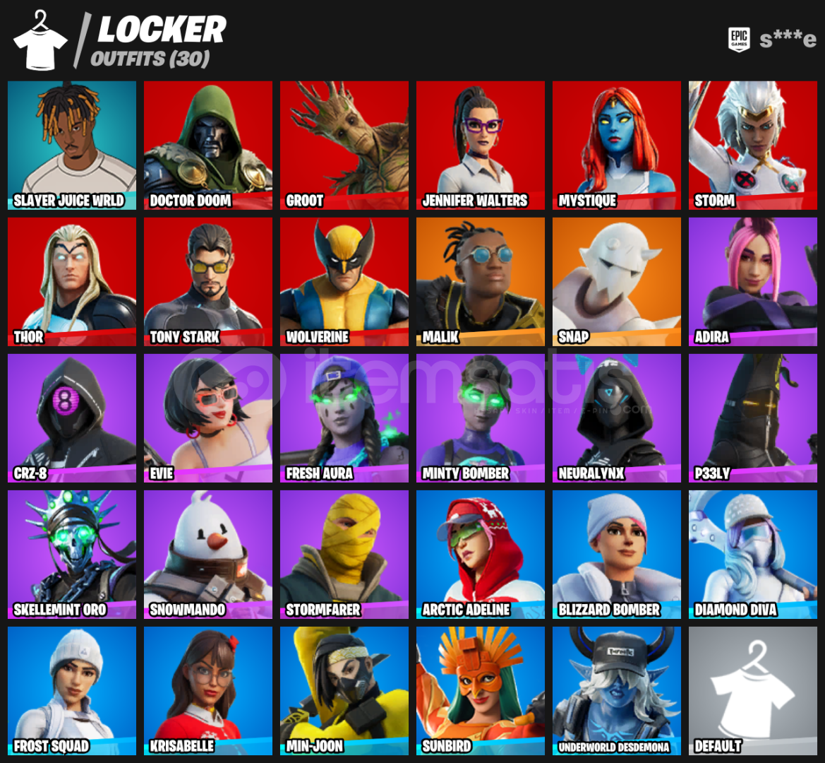 OG Marvel Fortnite Hesabı | C2S4 + 30 Skin OG Marvel Fortnite Hesabı | C2S4 + 30 Skin