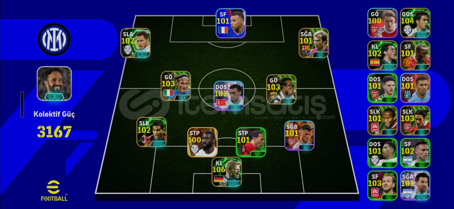 Tek bağ hesap Max kg 3170