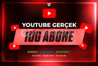 [Ömür boyu] 100 Organik Gerçek Abone - YouTube