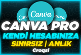 ⭐ [SINIRSIZ] Canva Pro Kendi Hesabınıza ⭐