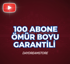 (ÖMÜR BOYU GARANTİLİ) 100 ABONE