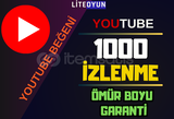 ÖMÜR BOYU GARANTİLİ 1000 İZLENME