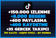 ⚡️[KEŞFET ETKİLİ + ULTRA]⚡5x MEGA TİKTOK PAKETİ