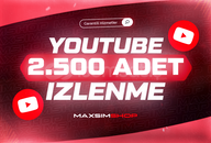 [ÖMÜR BOYU GARANTİLİ]– 2500 YouTube İzlenme