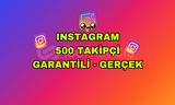 (ÖMÜR BOYU GARANTİLİ) 500 TAKİPÇİ GERÇEK KALİTE