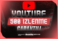  [ÖMÜR BOYU GARANTİLİ]– 500 YouTube İzlenme 