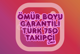 ⚡ ÖMÜR BOYU GARANTİLİ | TÜRK 750 TAKİPÇİ