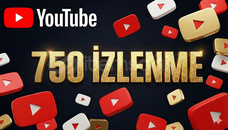 (ÖMÜR BOYU GARANTİLİ) YOUTUBE 750 İZLENME