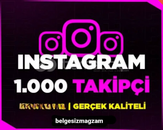 İnstagram 1.000 Takipçi 365 Gün Garantili 