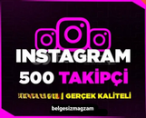 İnstagram 500 Takipçi 365 Gün Garantili
