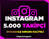 İNSTAGRAM 5.000 TAKİPÇİ 