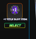 One Fruit +1 Title Slot İtem