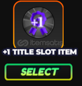 ✅​ [One Fruit] +1 Title Slot Item