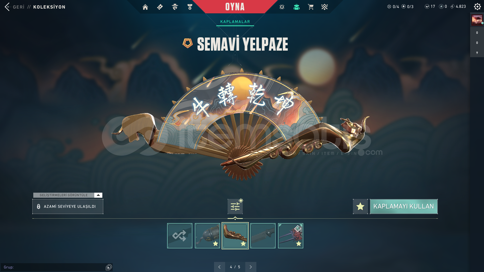 Oni Bıçaklı 6000 tllik hesap Oni Bıçaklı 6000 tllik hesap