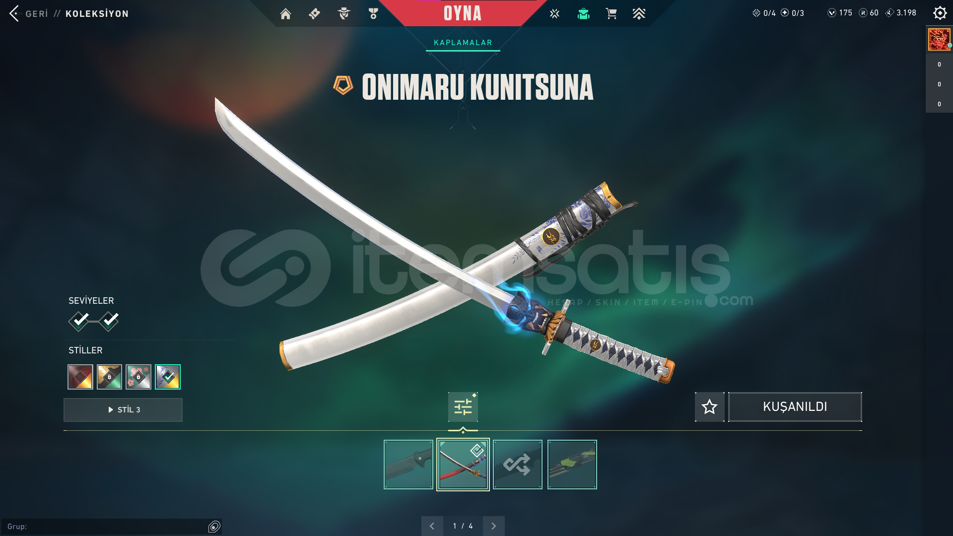 Onimaru Kunitsuna + RGX Bıçak + Ulupençe Vandal Onimaru Kunitsuna + RGX Bıçak + Ulupençe Vandal