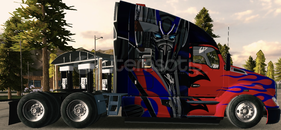 OPTİMUS PRİME ÇİZİMLİ USA TIRI