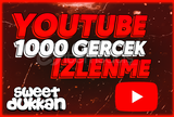 ⭐ORGANİK+⭐ 1000 GERÇEK YOUTUBE İZLENME 