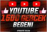 ⭐ORGANİK+⭐ 1500 GERÇEK YOUTUBE BEĞENİ